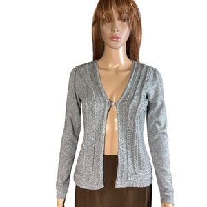 Jon Silk Cashmere Knit Cardigan Size S